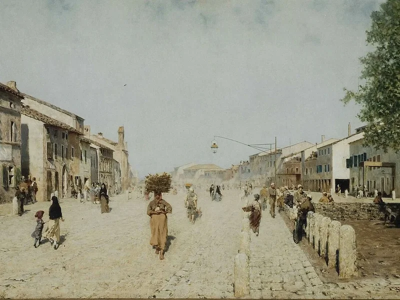 1835-Telemaco Signorini - Sobborgo di Porta Adriana a Ravenna (1875)